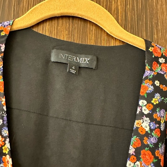 INTERMIX Sybil Silk Floral Dress (D4) - Picture 7 of 10